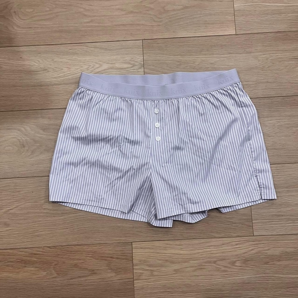 NWT Knix Period Underwear Lavender Stripe High Rise Women‎ L Loungewear Comfy